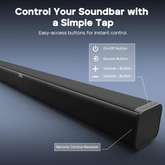 TRIBIT - BTS-61 Soundbar S1 With Wired Subwoofer (200W) - Black